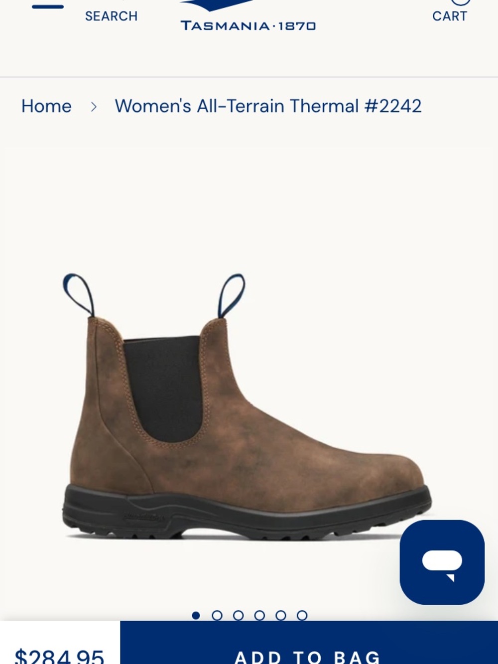 Blundstone Brown Chelsea Ankle Boot